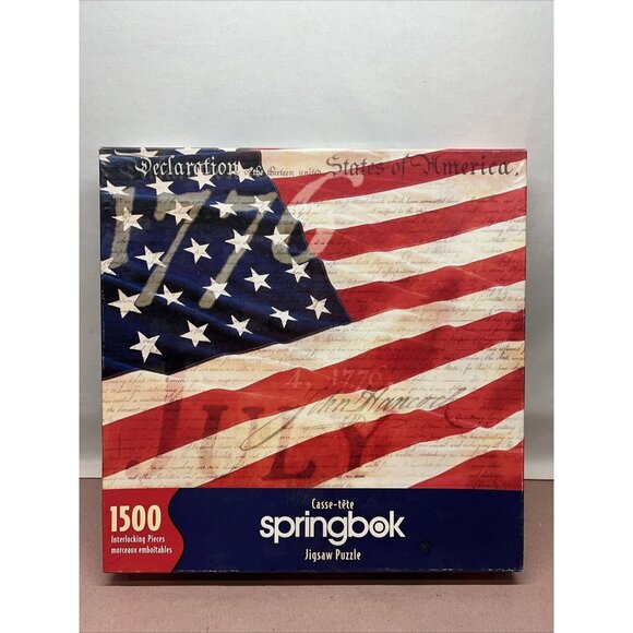Springbok Other - Springbok Call to Freedom 1500 pcs Jigsaw Puzzle 28.75" x 36" Patriotic Flag